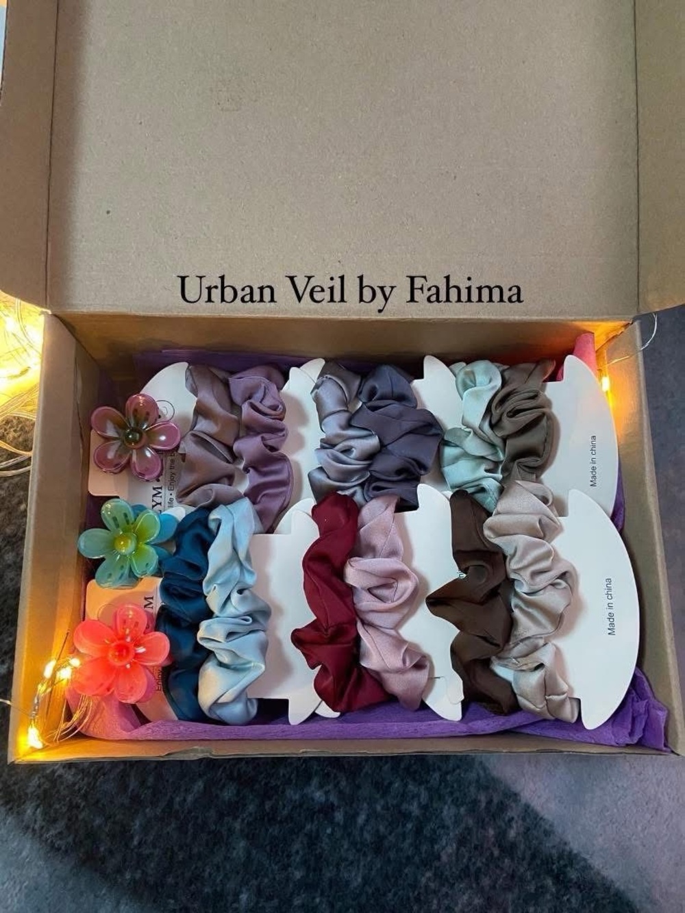 Satin Scrunchie Set - Multicolor
